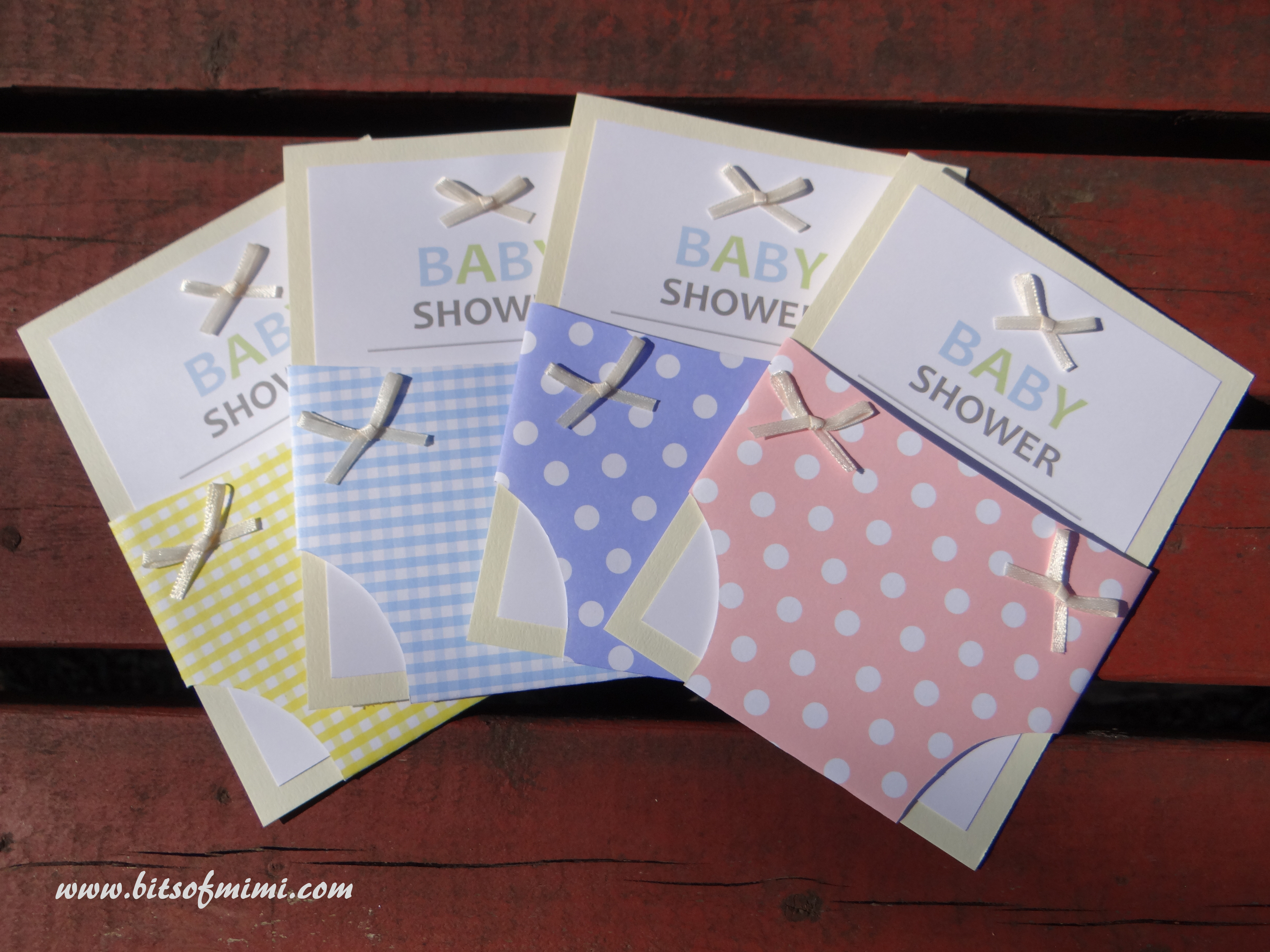 Diaper baby shower invitations